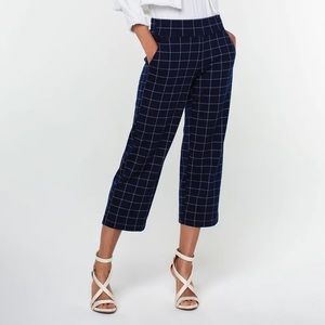 Liverpool Mabel Cropped Pull-on Navy Dress Pants